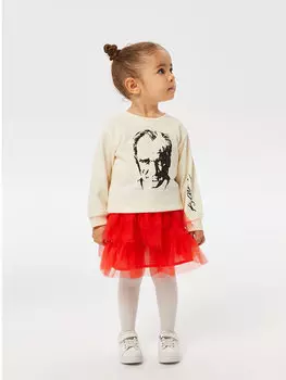 Юбка-пачка для маленьких девочек и колготки с эластичной резинкой на талии, 2 шт. LCW baby, яркий красный