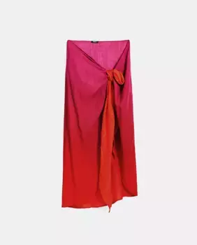 Юбка-парео с градиентом Desigual, оранжевый