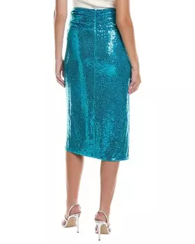 Юбка-парео с пайетками Michael Kors Collection, синий