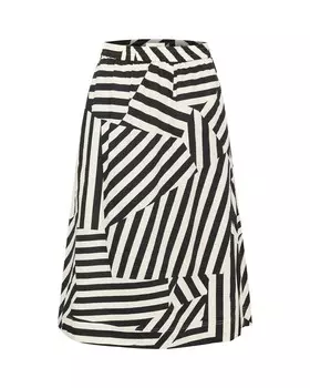 Юбка Part Two Skirt Emmeline, черный/белый