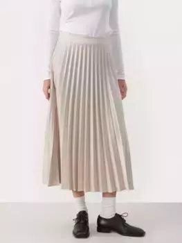 Юбка Part Two Veneda Pleated Midi, цвет oatmeal