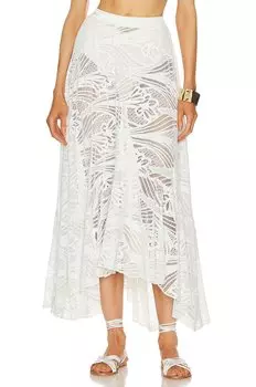 Юбка PatBO Lace Beach, белый