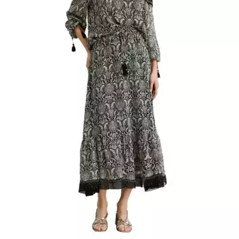 Юбка Pepe Jeans Earn long skirt, серый