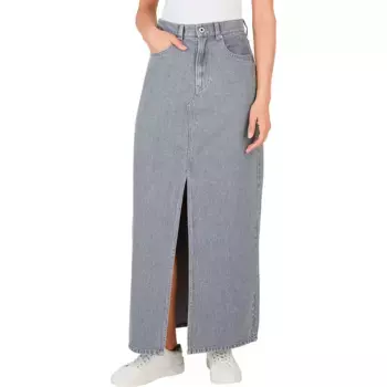 Юбка Pepe Jeans Maxi long skirt, серый
