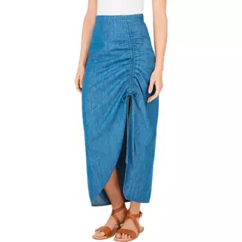 Юбка Pepe Jeans Maxi long skirt, синий