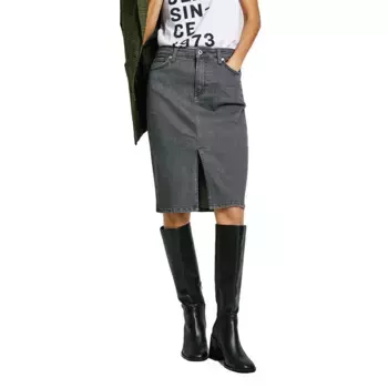Юбка Pepe Jeans PL901182 midi skirt, серый