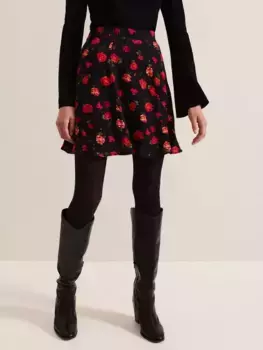 Юбка Phase Eight Ilaria Rose Print Mini, разноцветный