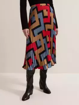 Юбка Phase Eight Petite Elmina Pleated, разноцветный