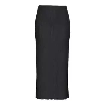 Юбка Pieces Iris long skirt, черный