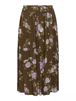 Юбка PIECES Nya, оливковый