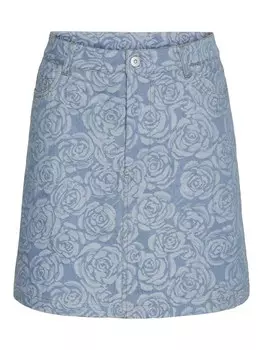 Юбка PIECES PCKALYN, синий деним