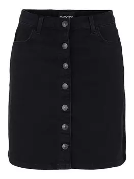 Юбка PIECES Peggy, черный деним