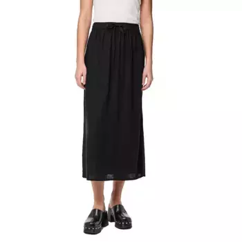 Юбка Pieces Pia long skirt, черный