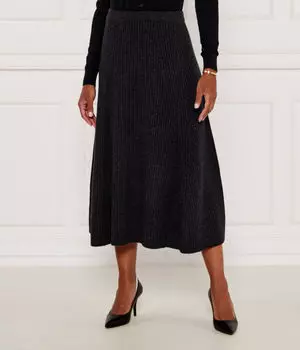 Юбка Pinko из шерсти в арабском стиле, черный