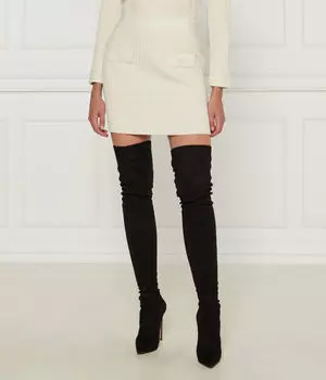 Юбка Pinko мини с добавлением шерсти, экрю