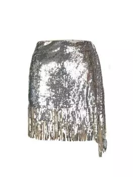 Юбка Pinko, серебряный