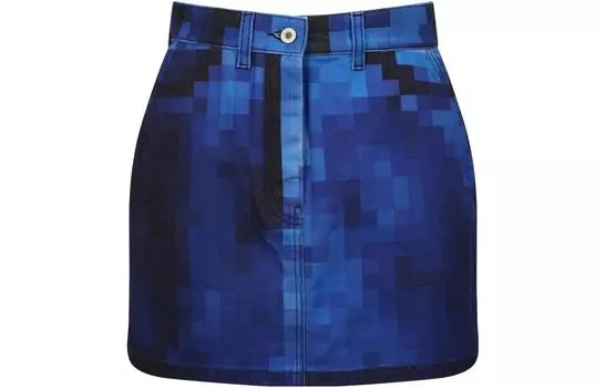 Юбка Pixel Collection SS23 Denim Dress Women's Mosaic, Blue LOEWE, синий