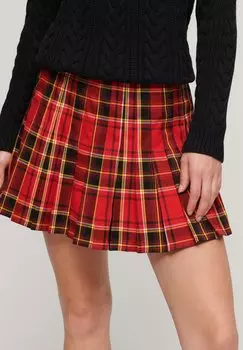 Юбка плиссе CHECK Superdry, красный