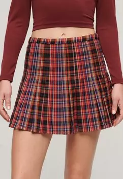 Юбка плиссе CHECK Superdry, красный
