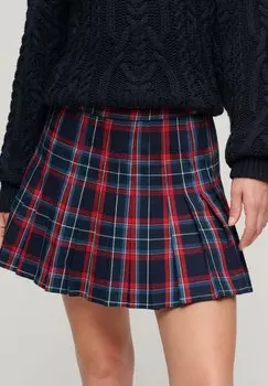 Юбка плиссе CHECK Superdry, синий