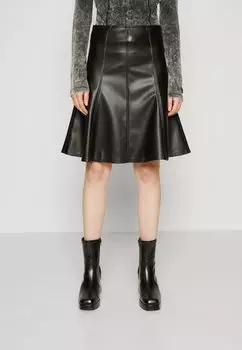 Юбка плиссе ONLELLINOR SKIRT ONLY, цвет black
