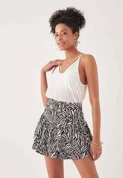 Юбка плиссе PATTERNED RUFFLED Herita, цвет black