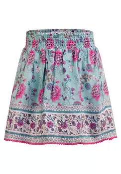 Юбка плиссе ROCK MIT POMPOMS happy girls, цвет aqua