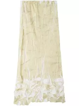 Юбка-плиссе с принтом Sunnei, нейтральный цвет