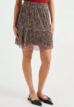 Юбка плиссе WE Fashion, зеленый