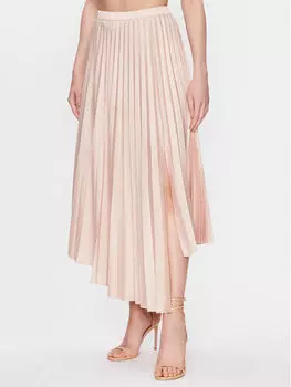 Юбка плиссе золотого цвета стандартного кроя Dkny, желтый