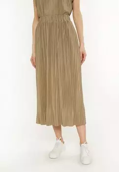 Юбка плиссированная A-line skirt usha, оливковый