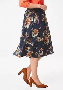 Юбка плиссированная GOLDNER, темно-синий