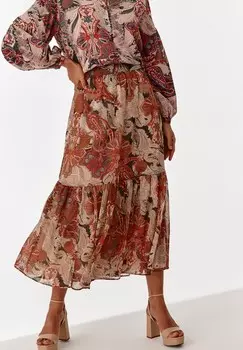 Юбка плиссированная KOBOLO TATUUM, хаки