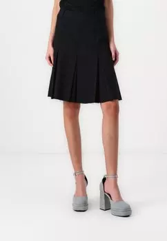 Юбка плиссированная MIDI SUITING SKIRT Weekday, черный