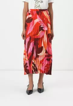 Юбка плиссированная ONLALMA LIFE SKIRT ONLY, темно-красный