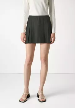 Юбка плиссированная ONLMARION PLEAT SKIRT ONLY, темно-серый