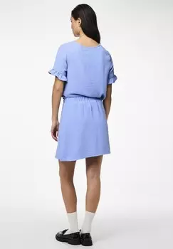 Юбка плиссированная Pieces, светло-голубой