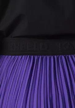 Юбка плиссированная PLEATED SKIRT KARL LAGERFELD, сиреневый