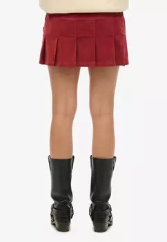Юбка плиссированная Superdry, красный