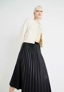 Юбка плиссированная VMPUFFY COATED PLEAT SKIRT Vero Moda, черный