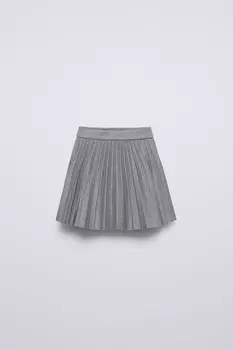 Юбка плиссированная ZARA, серый