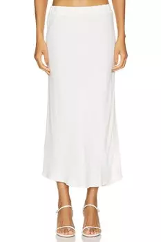 Юбка по косой Bobi, белый