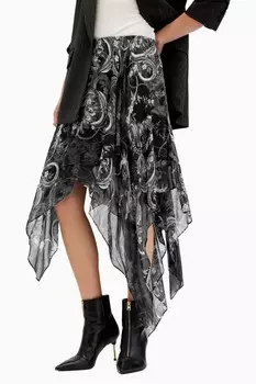 Юбка Полли Allsaints All Saints, черный