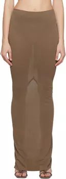 Юбка Porterville Dirt Pillar Maxi Rick Owens Lilies, Tan