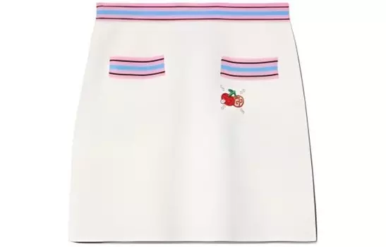 Юбка повседневная женская цвета слоновой кости Gucci