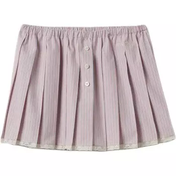 Юбка повседневная женская кораллового цвета Miu Miu