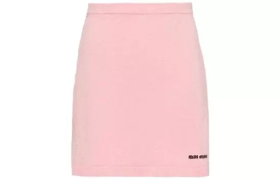 Юбка повседневная женская розовая Miu Miu