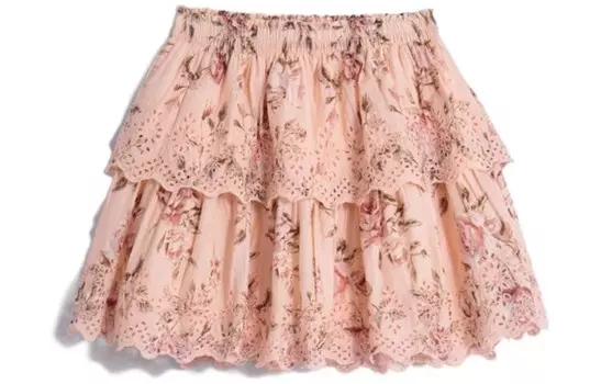 Юбка повседневная женская розовые цветы Gap