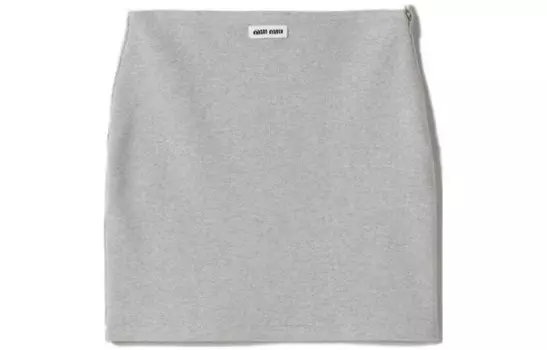 Юбка повседневная женская серая Miu Miu