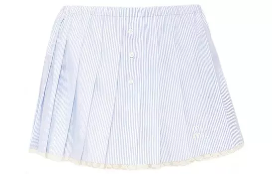 Юбка повседневная женская светло-голубая Miu Miu